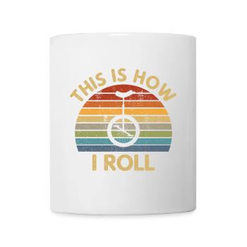 Monocycle rétro disant cadeau de vélo de vélo monocycle - Mug blanc - blanc - Devant