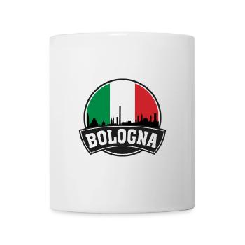 Bologna Italy Skyline Travel Souvenir Italian Flag - Mug - white - Front