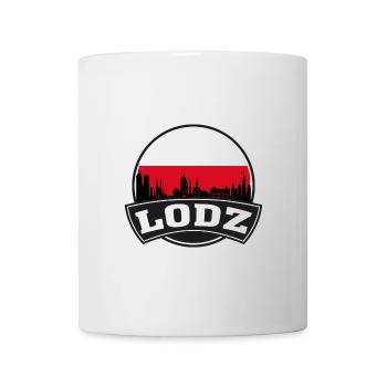 Lodz Pologne Skyline Voyage Drapeau Polonais Souvenirs - Mug blanc - blanc - Devant