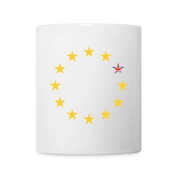 EU Stars with UK Flag Accent - Mug - white - Front