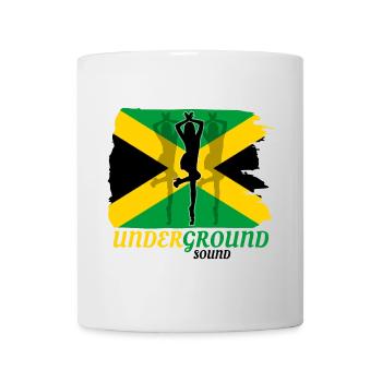 Untergrund Jamaika Flaggen-Sprint - Tasse - Weiß - Vorne