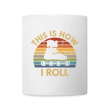 Retro How I Roll Inline Skating Skater Gift - Mug - white - Front
