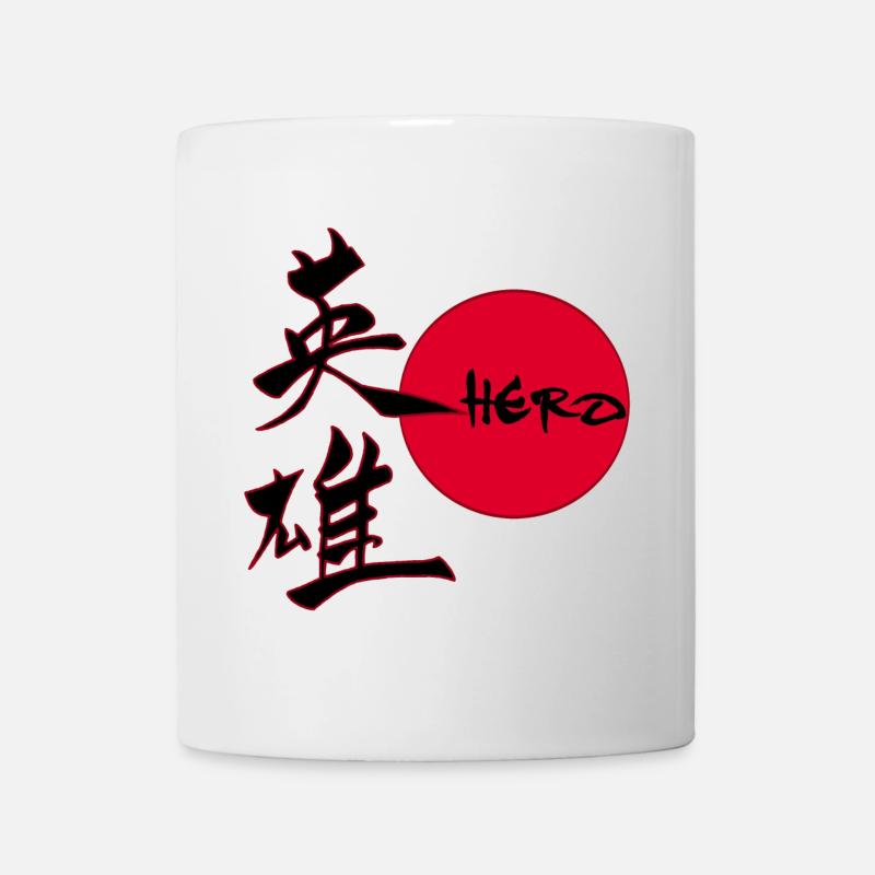 Le mot héros en japonais - Mug blanc - blanc