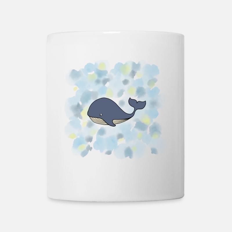 Wal Blauwal - Tasse - Weiß