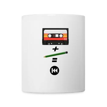 80er Kassette - Tasse - Weiß - Vorne