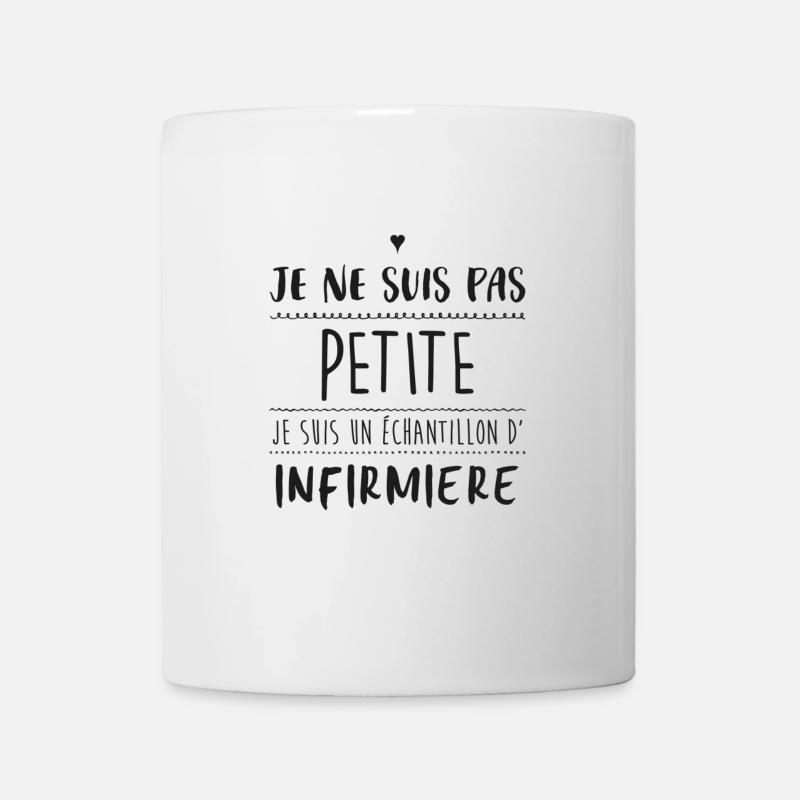 PAS PETITE, JE SUIS UN ECHANTILLON D'INFIRMIERE - Mug blanc - blanc