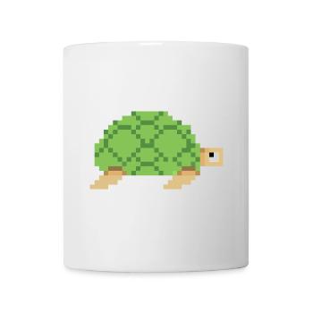 Turtle pixel art - Mug - white - Front