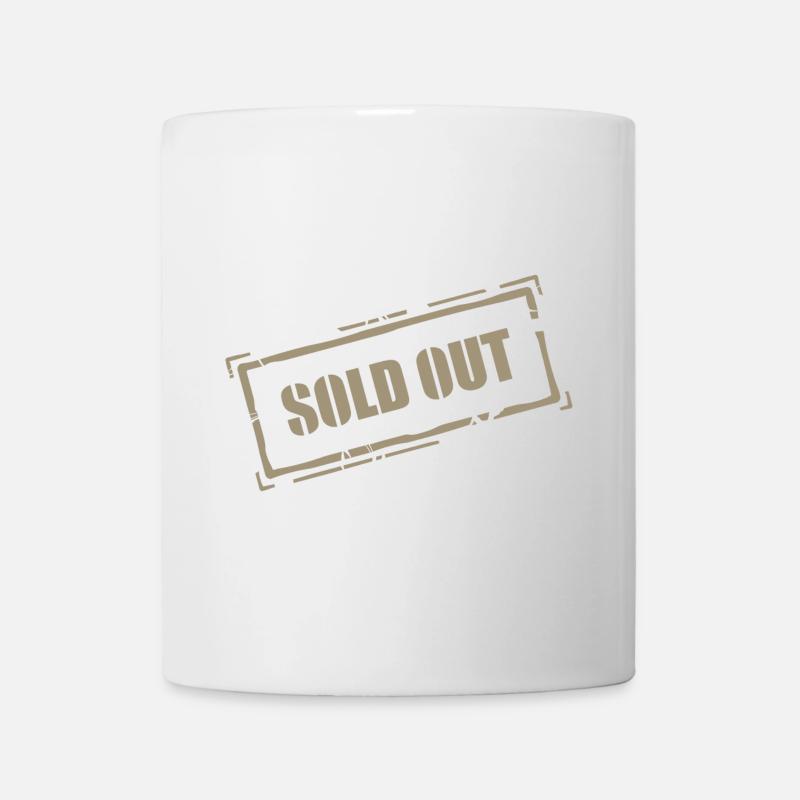 Timbre épuisé (beige) - Mug blanc - blanc