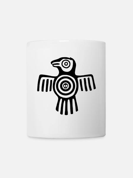 Oiseau inca noir - Mug blanc - blanc