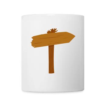 Signpost Path Path Direction - Mug - white - Front