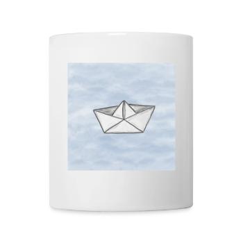 Paper ship - Mug - white - Front