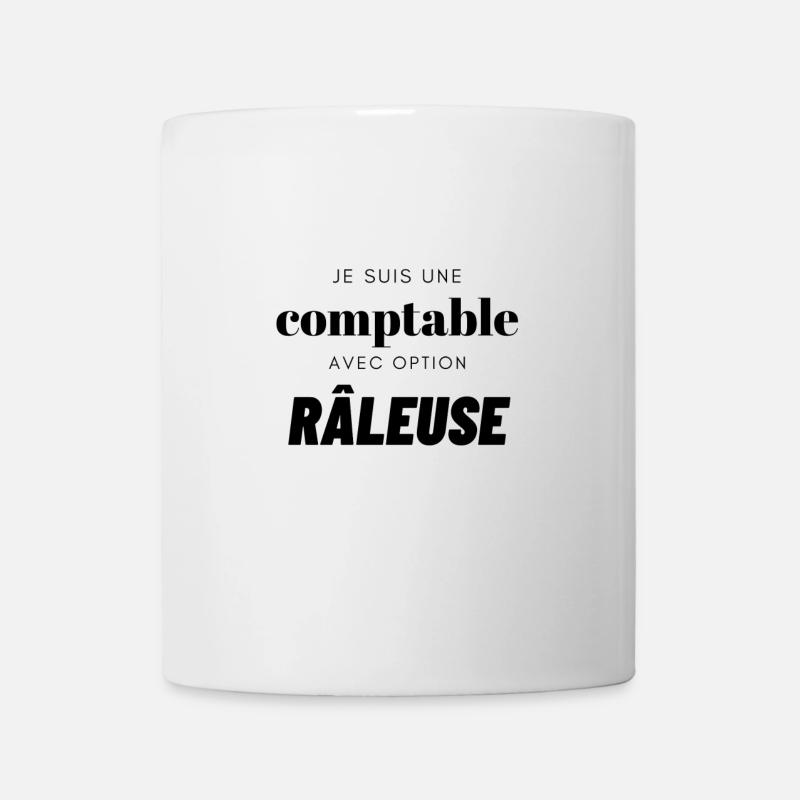JE SUIS UNE COMPTABLE AVEC UN CARACTERE DE... - Mug blanc - blanc