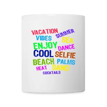 Urlaub Entspannen Ferien Sommer Sonne Verreisen - Tasse - Weiß - Vorne