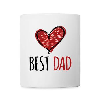 Bester Papa Vater Vatertag Lieblingspapa Dad Herz - Tasse - Weiß - Vorne