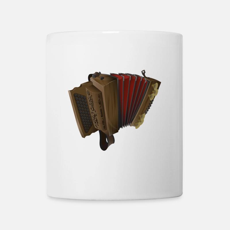 Steirische Harmonika - Dunkel/Rot | ZiachON! - Tasse - Weiß