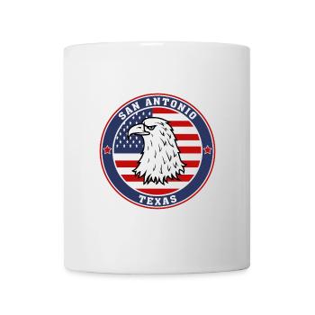 San Antonio City Texas State USA Flag Travel Souve - Mug - white - Front