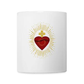 Heiliges Herz Jesu - Tasse - Weiß - Vorne