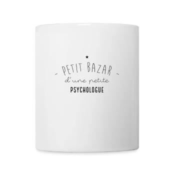 PETIT BAZAR D'UNE PETITE PSYCHOLOGUE - Mug blanc - blanc - Devant