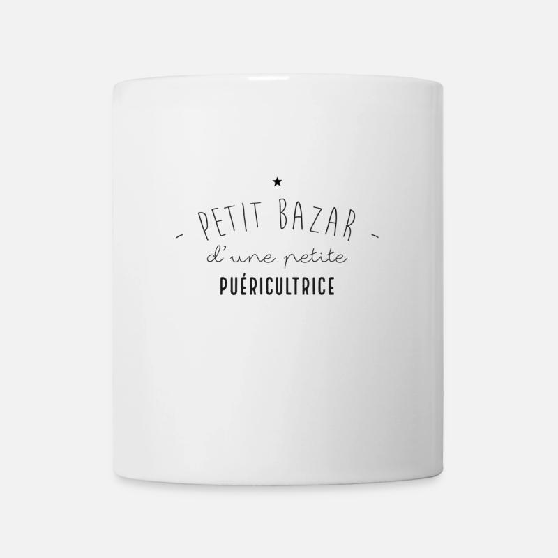PETIT BAZAR D'UNE PETITE PUERICULTRICE - Mug blanc - blanc