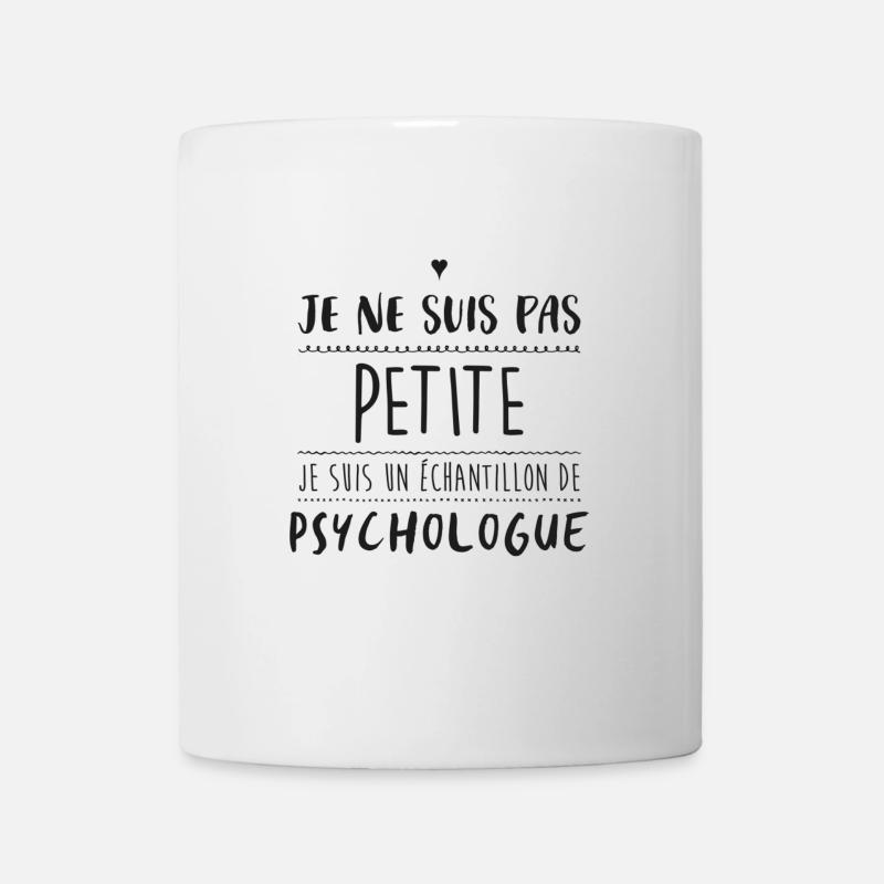 PAS PETITE, JE SUIS UN ECHANTILLON DE PSYCHOLOGUE - Mug blanc - blanc