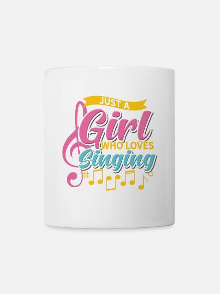 Chant fille | Karaoké | Groupe de filles - Mug blanc - blanc