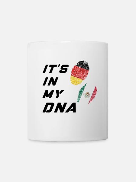 Es ist in meiner DNA Deutschland und Mexiko - Tasse - Weiß