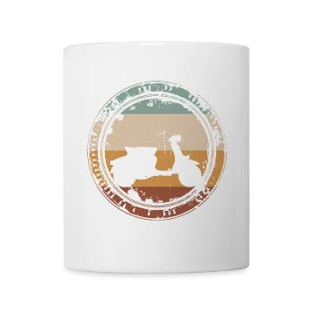 Vintage motor scooter scooter retro for scooter riders - Mug - white - Front