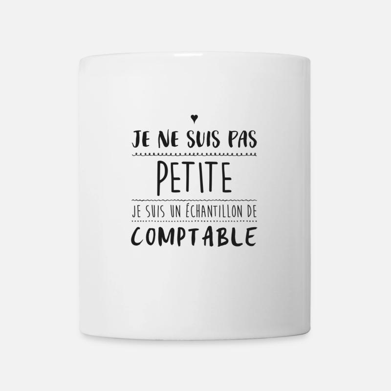 PAS PETITE, JE SUIS UN ECHANTILLON DE COMPTABLE - Mug blanc - blanc