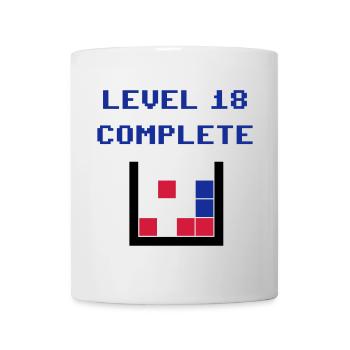 Level 18 complete (Steine) - Tasse - Weiß - Vorne