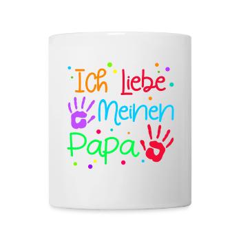 Ich Liebe Papa Lieblingspapa Vatertag Bester Dad - Tasse - Weiß - Vorne