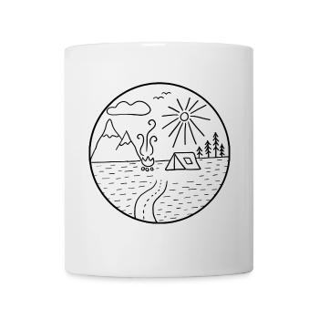 Camping - Tasse - Weiß - Vorne