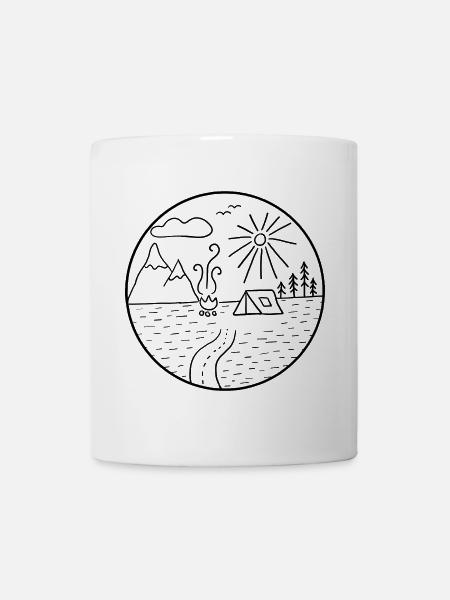 camping - Mug - white