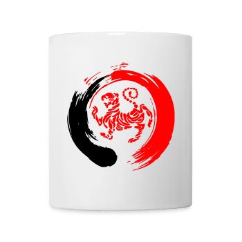 Shotokan tiger in zen sign - Mug - white - Front