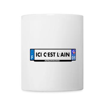 ici c'est l'ain - Mug blanc - blanc - Devant