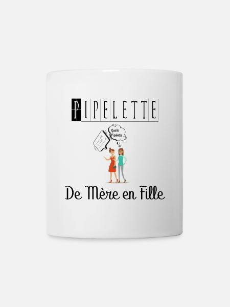Pipelette de Mère en Fille Bavarde - Mug blanc - blanc