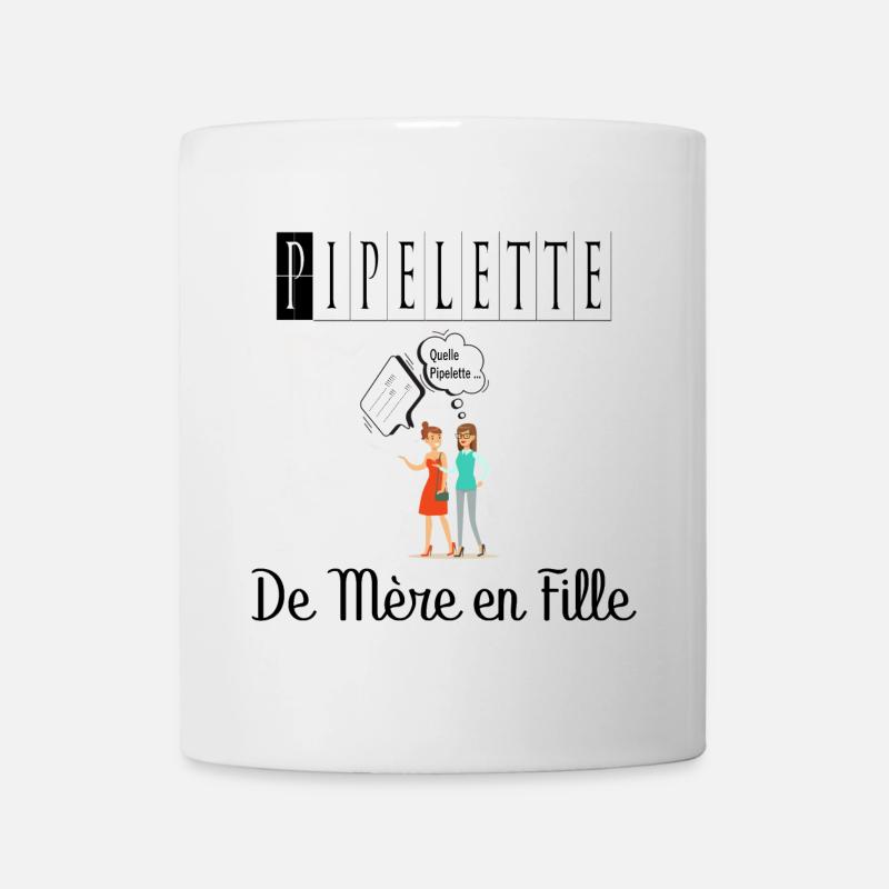 Pipelette de Mère en Fille Bavarde - Mug blanc - blanc