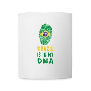 Le Brésil est dans mon ADN design / idée cadeau - Mug blanc - blanc - Devant