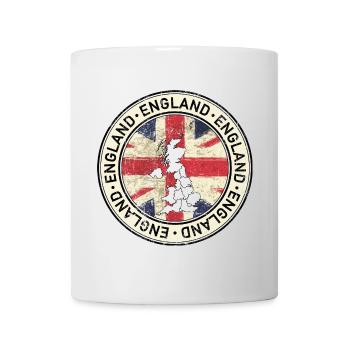 UK Map Flag Emblem - Mug - white - Front