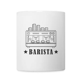 Barista espresso machine espresso coffee gift - Mug - white - Front
