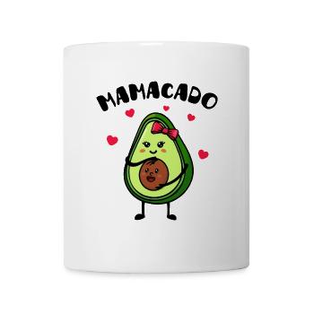 Mama Avocado Baby Geburt Schwangerschaft Babybauch - Tasse - Weiß - Vorne