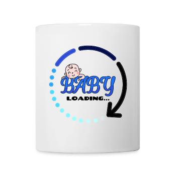 Bébé enceinte naissance grossesse bébé bosse - Mug blanc - blanc - Devant