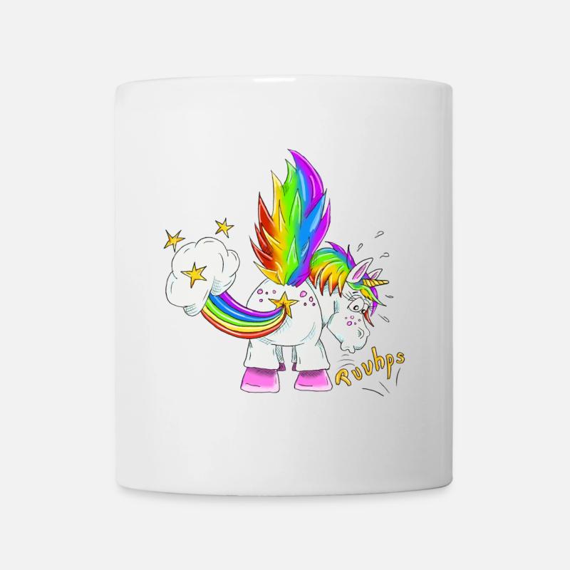Upsi ein Pupsi Einhorn - Tasse - Weiß
