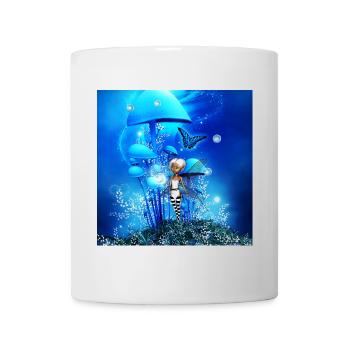 Champignons de fée et fantaisie mignons - Mug blanc - blanc - Devant