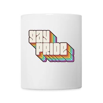 Gay Pride Rainbow Shadow Statement - Mug - white - Front