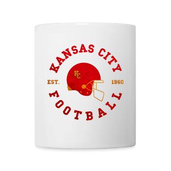 Kansas City Football Design - EST 1960 - Tasse - Weiß - Vorne