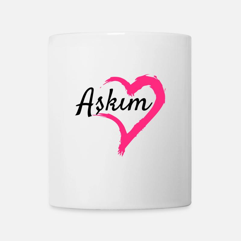 Askim Wort Türkisch Geschenkidee Liebe - Tasse - Weiß
