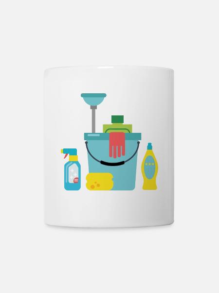 Produits de nettoyage - Mug blanc - blanc