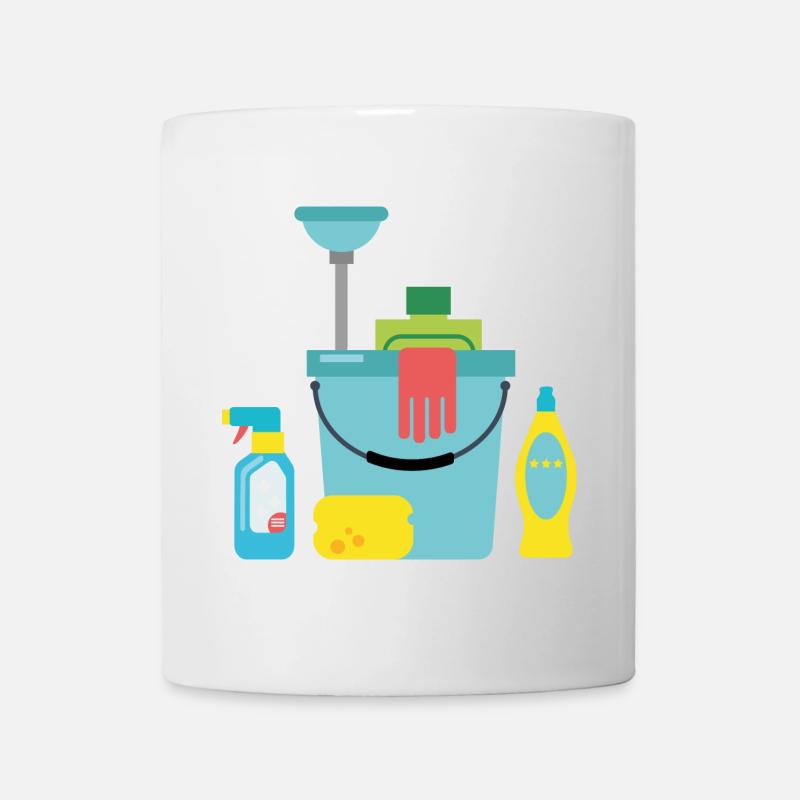 Produits de nettoyage - Mug blanc - blanc