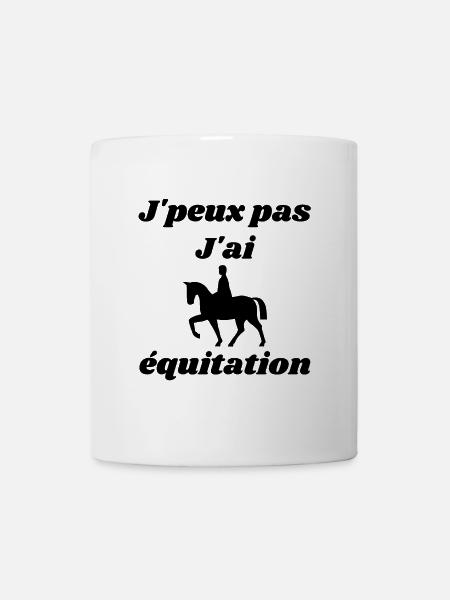 I can not I have horse riding sport passion - Mug - white