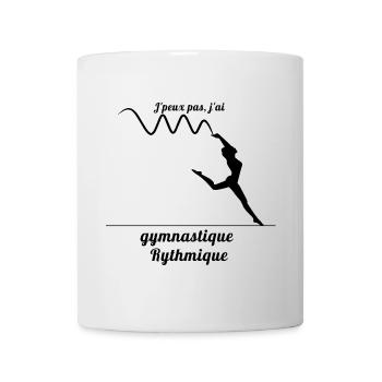 Je peux pas j ai gymnastique rythmique GRS - Mug blanc - blanc - Devant